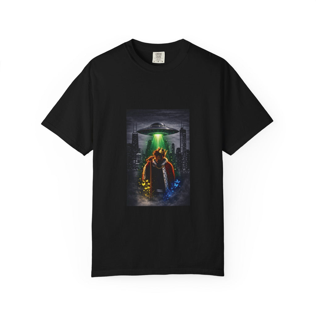 Aliens Kidnaping JuiceWRLD T-Shirt — Neon UFO Chicagon Tee