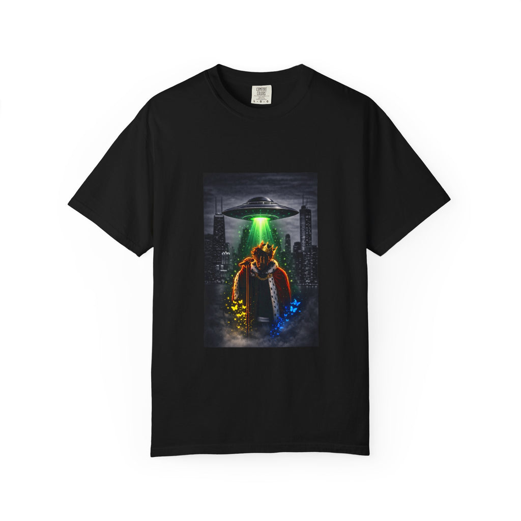 Copy of Aliens Kidnaping JuiceWRLD "999" T-Shirt — Neon UFO Chicagon Tee