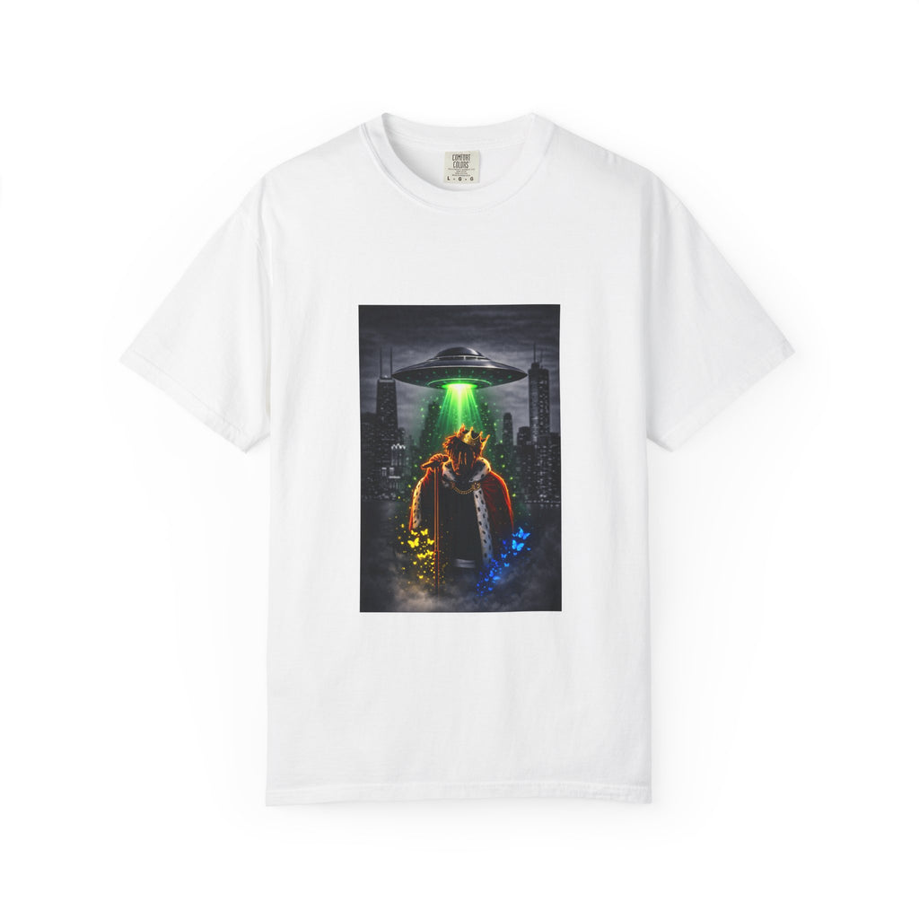 Copy of Aliens Kidnaping JuiceWRLD "999" T-Shirt — Neon UFO Chicagon Tee